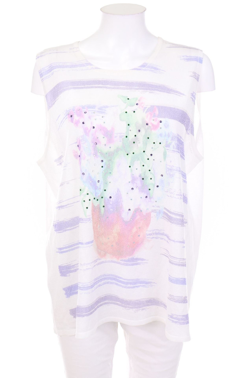 Al Paradise - Strick-Top mit Strass-Steinen - XL