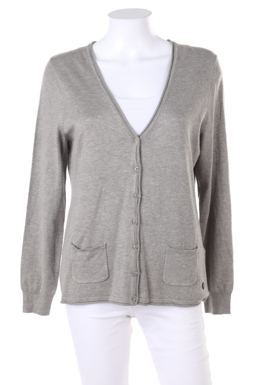 CLARINA - Cardigan mit aufgesetzten Taschen - D 38