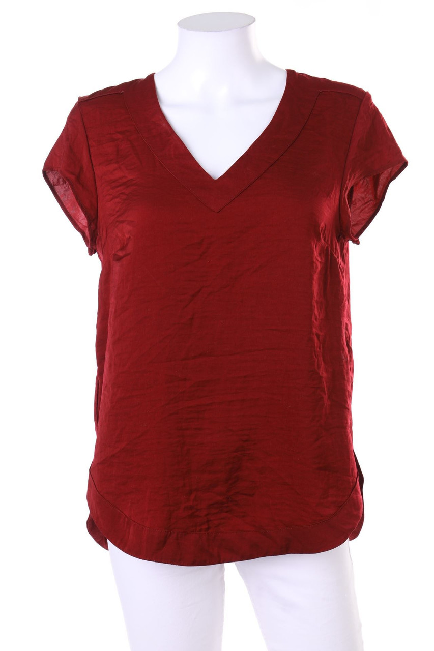 H&M - Kurzarm-Bluse aus Satin - D 40