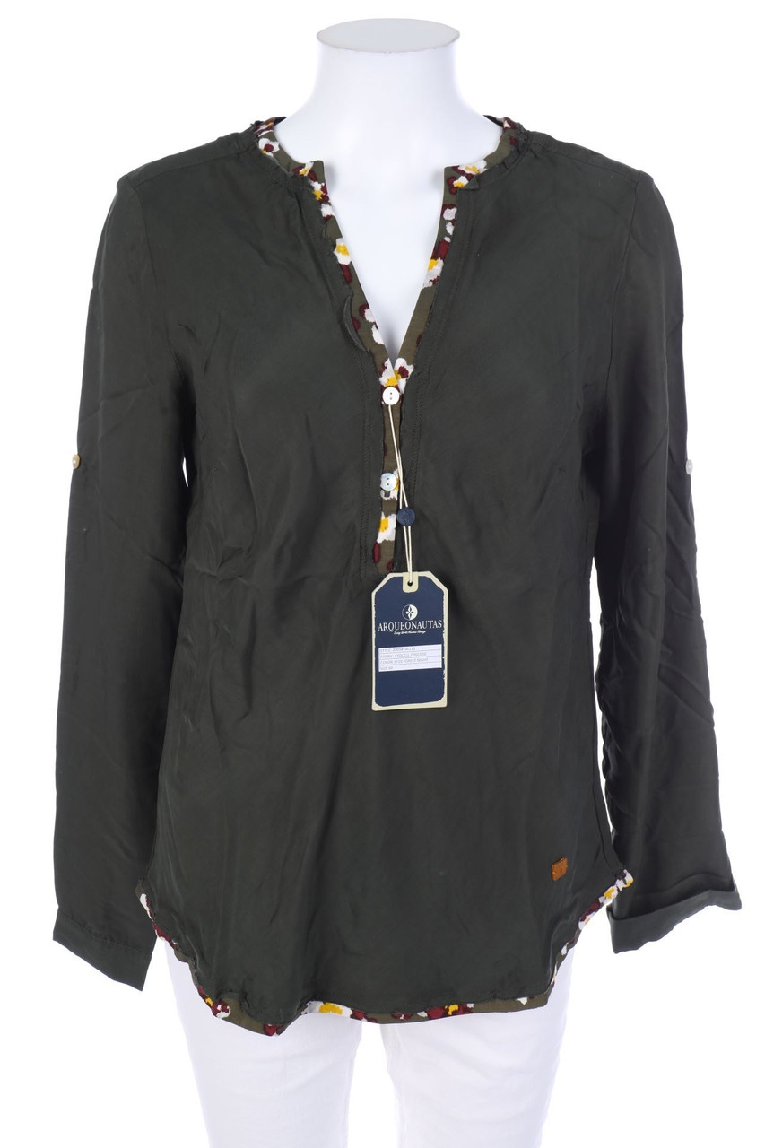 ARQUEONAUTAS - Bluse mit Logo-Patch - M