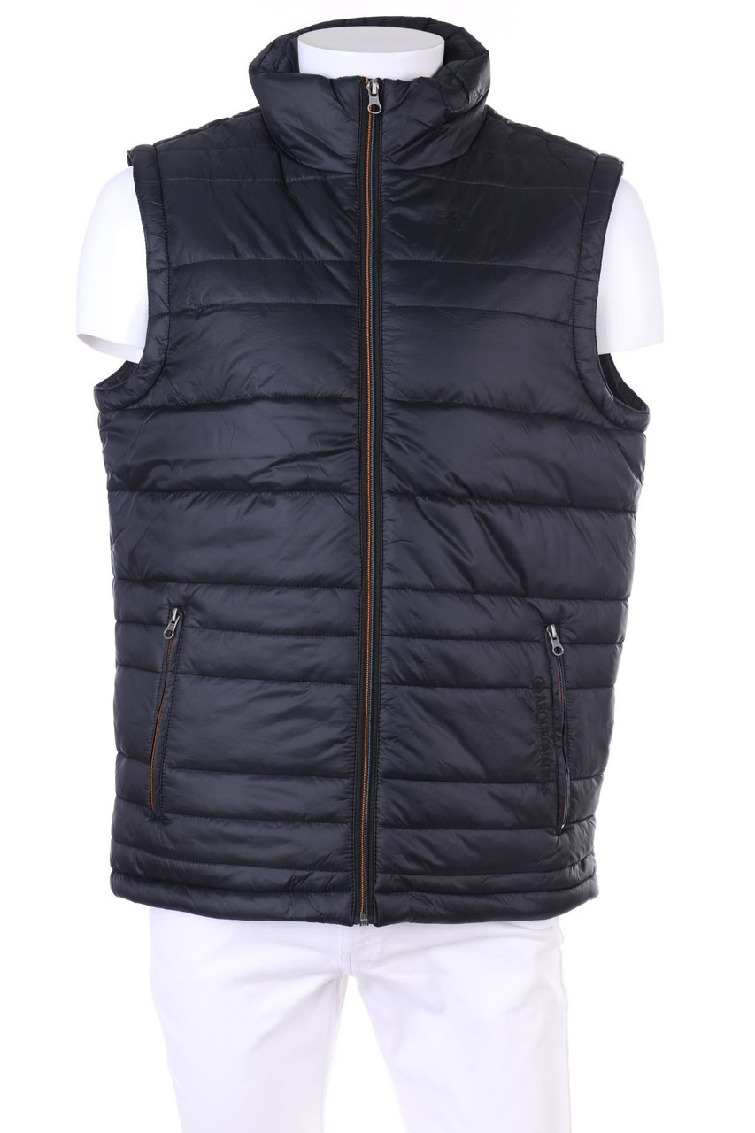 ARQUEONAUTAS - wattierte Weste mit Logo-Stickerei - M