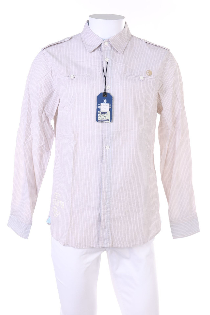 ARQUEONAUTAS - gestreiftes Hemd mit Riegeln - M