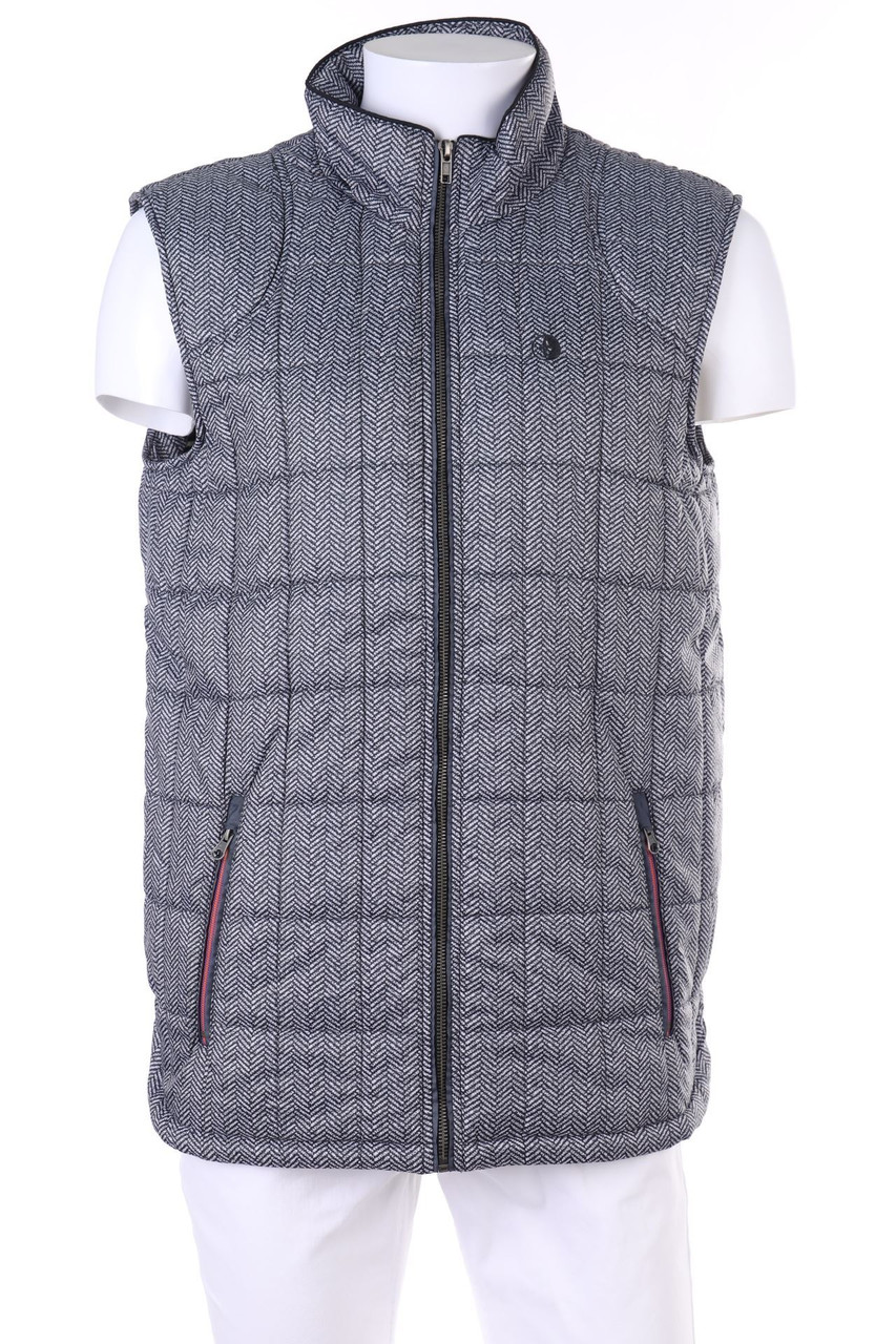 ARQUEONAUTAS - wattierte Weste mit Logo-Stickerei - M