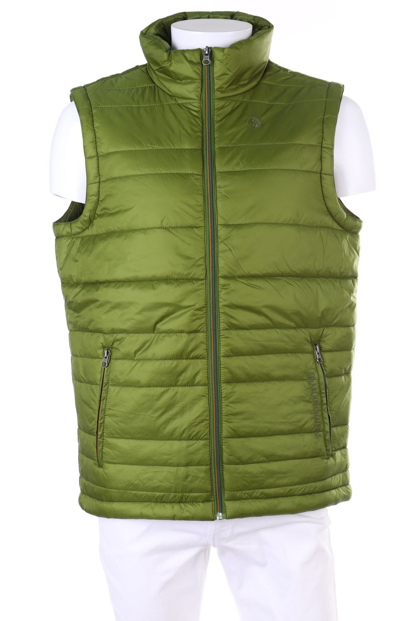 ARQUEONAUTAS - wattierte Weste mit Logo-Stickerei - M