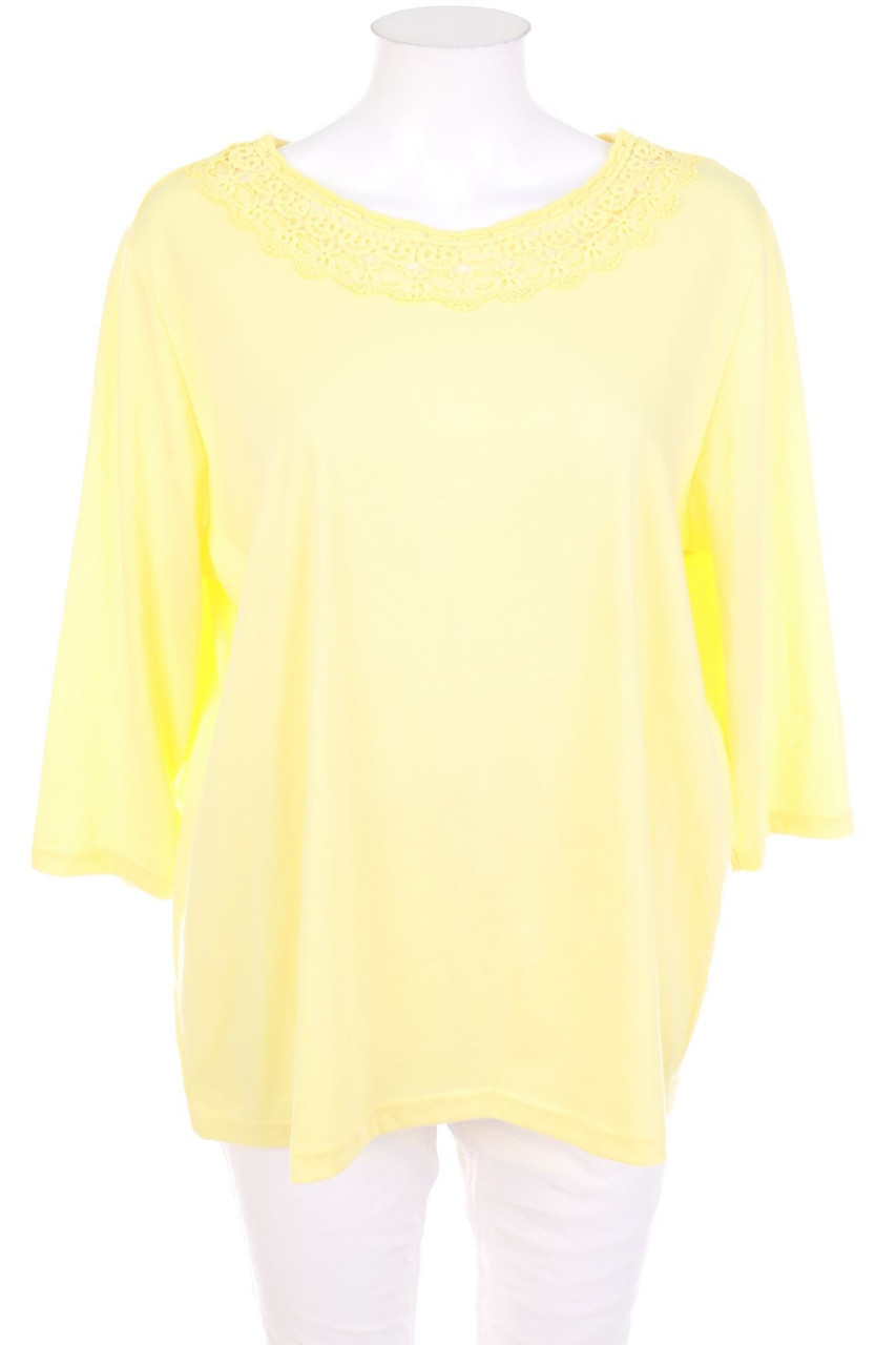 Paola! - Longsleeve-Shirt mit Spitze - D 46
