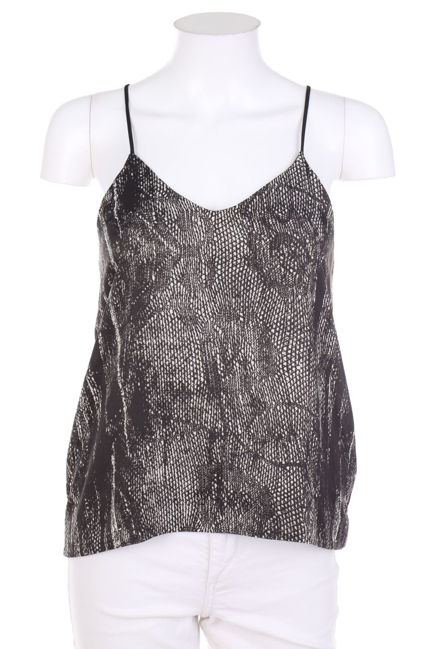 H&M CONSCIOUS - Top in A-Linie mit Animal-Print - D 34