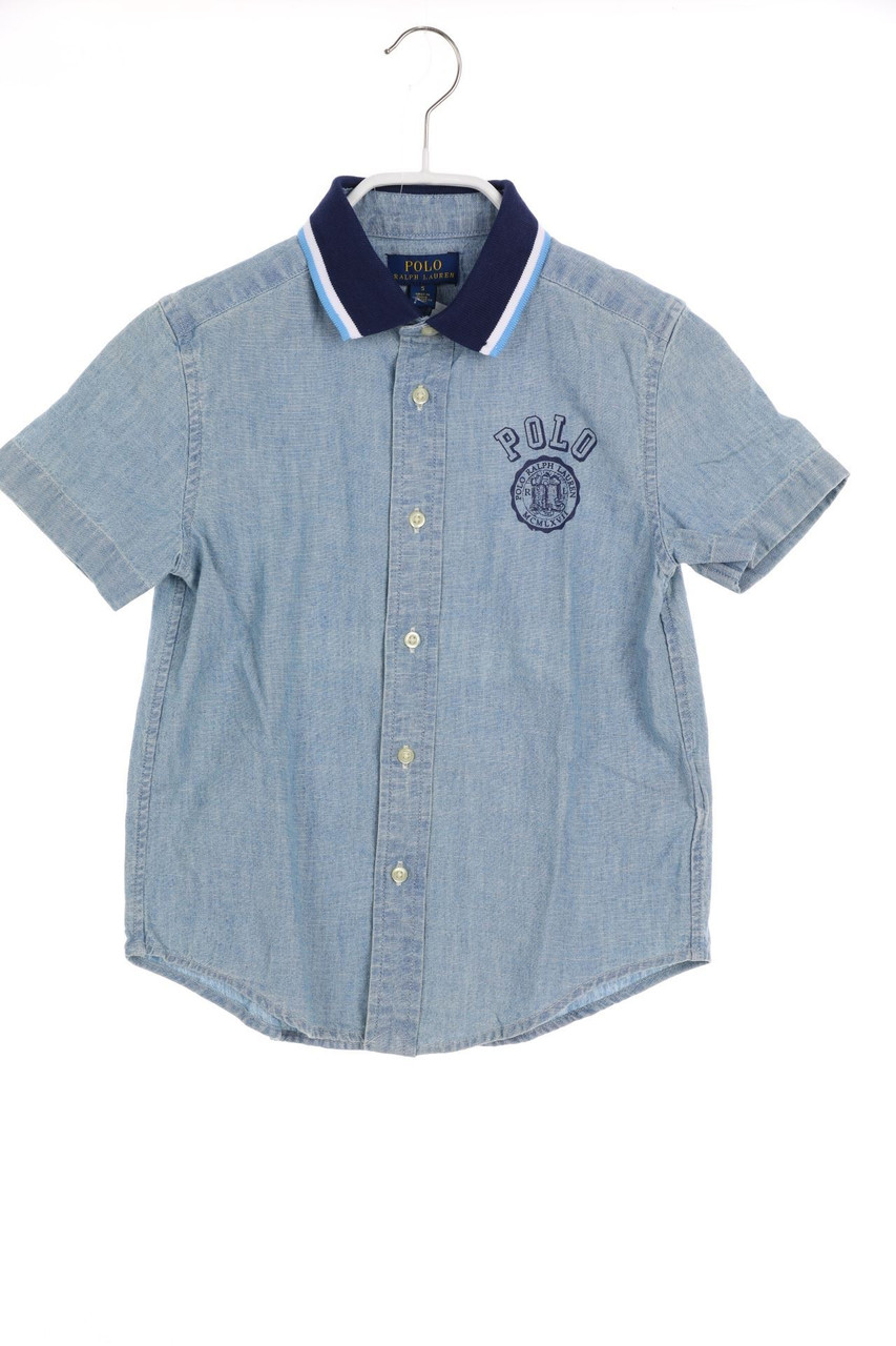 RALPH LAUREN - Baumwoll-Hemd in Denim-Optik - 104