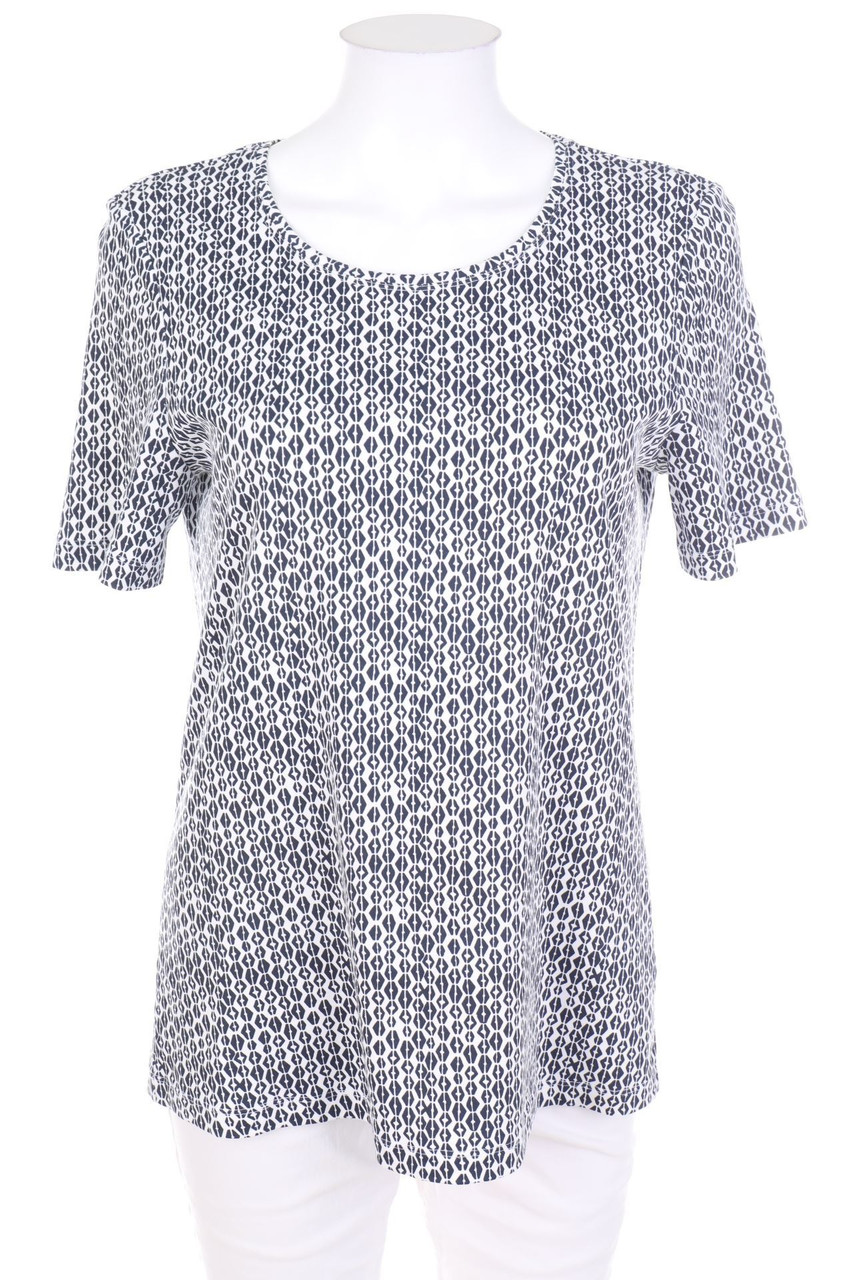 Christian Berg - Kurzarm-Shirt mit geometrischem Muster - D 42