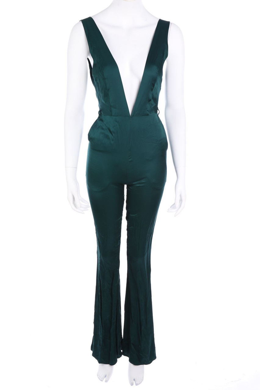 evanbenjamin - Satin-Jumpsuit mit tiefem Ausschnitt - D 40