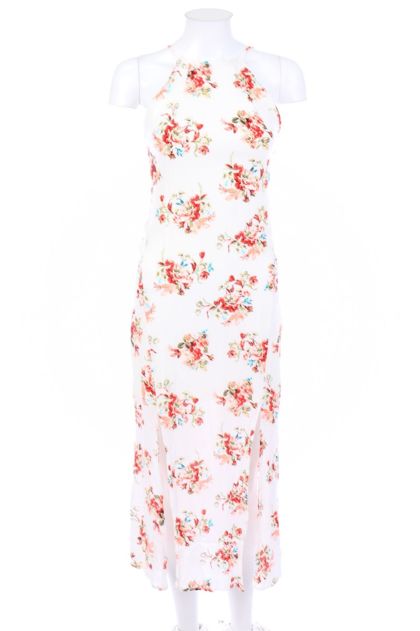 Bershka - Midikleid mit Schlitz - S