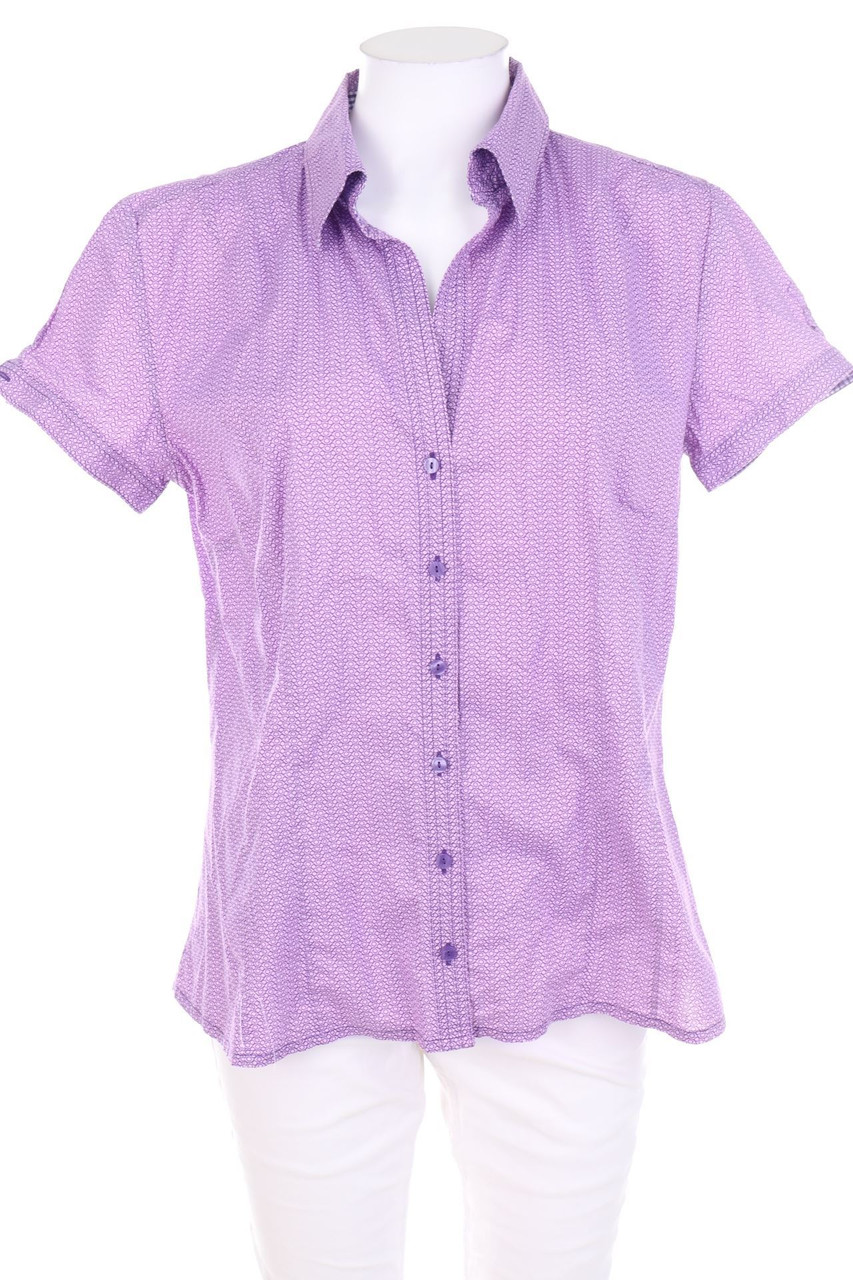 s.Oliver - Hemd-Bluse mit kurzem Ärmel mit Print - D 42