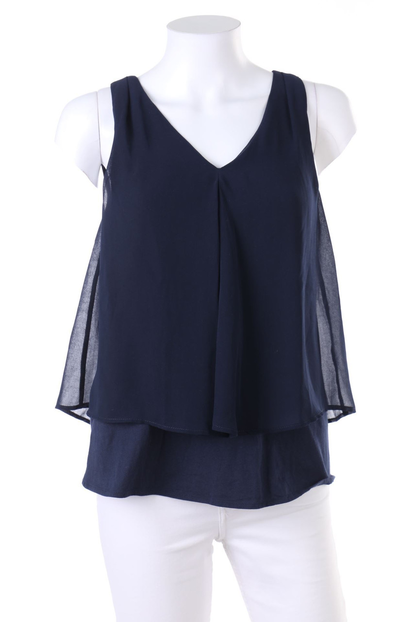 MANGO - Blusentop mit Falte im Layer Look - XS