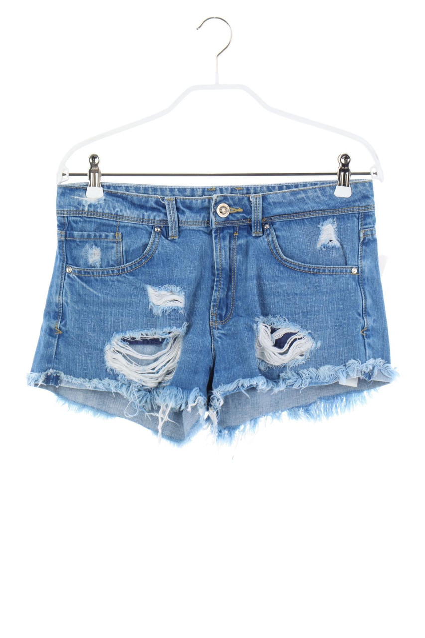 Stradivarius - Destroyed Jeans-Shorts - D 34