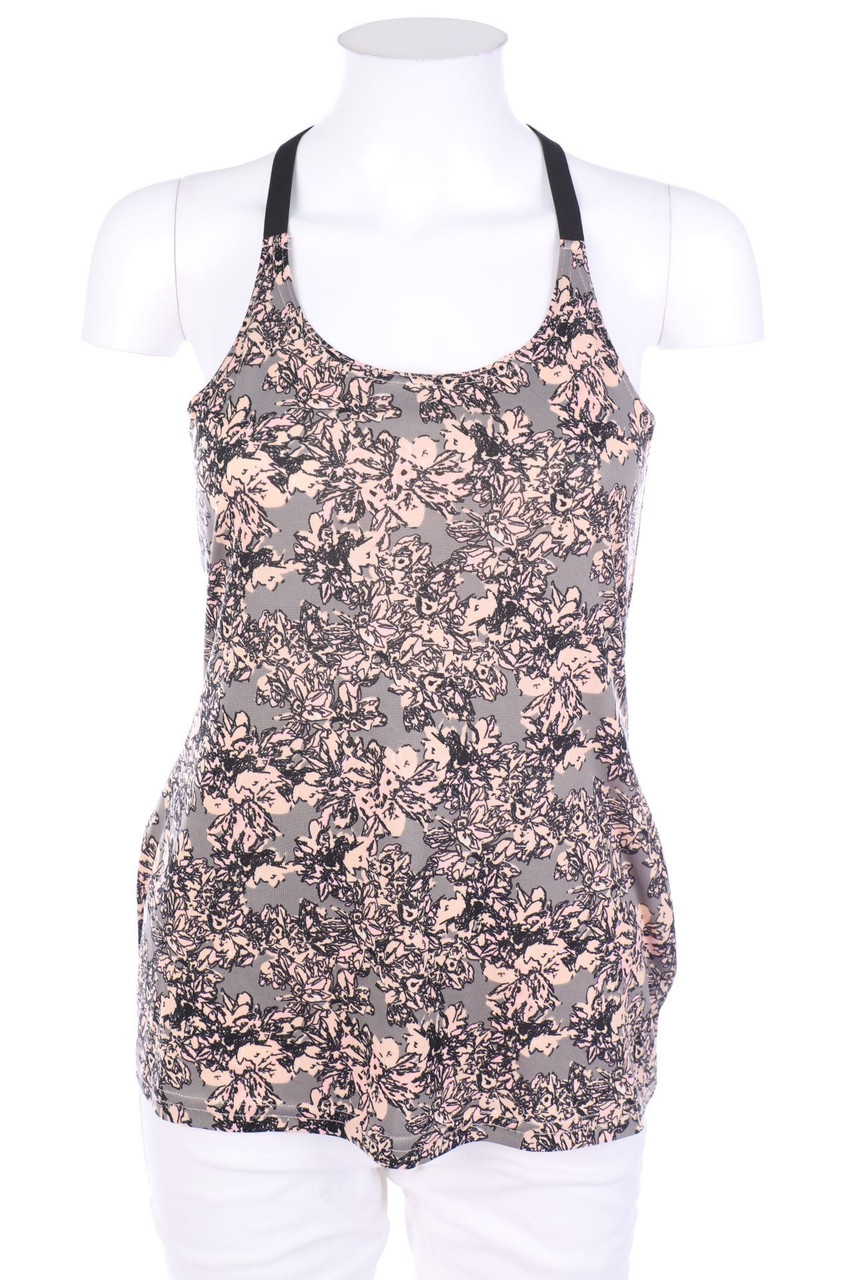 newletics - Sport Top mit Blumen-Print - S