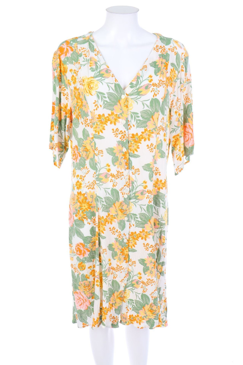 MONKI - Kleid mit Blumen-Print - L