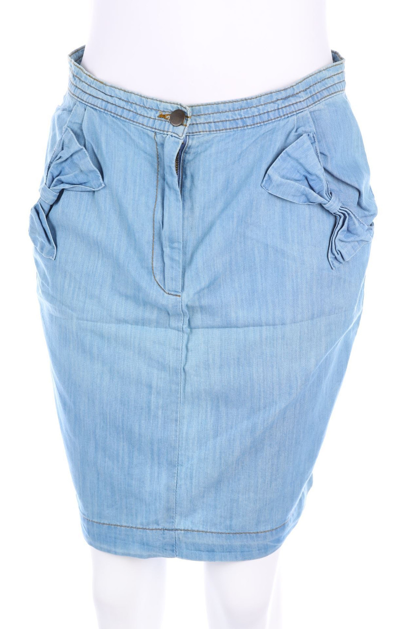 H&M - Mini-Jeansrock mit Schleife - D 38