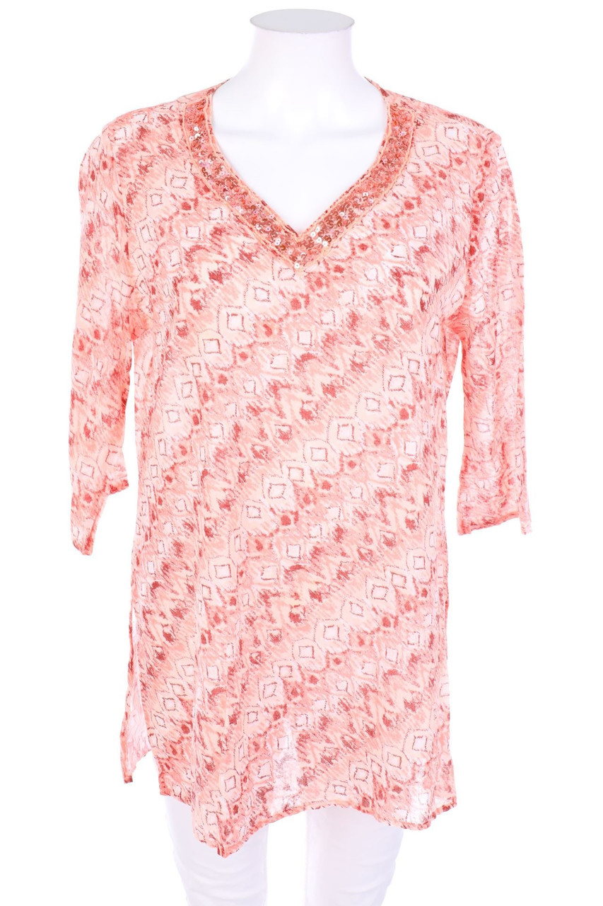 blue motion - Tunika-Bluse mit Pailletten - S