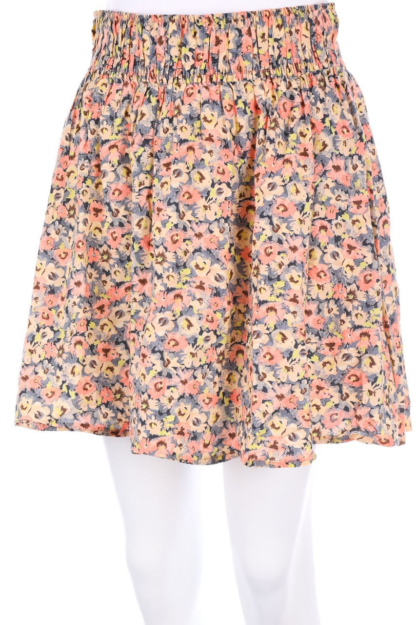 H&M - Rock mit Blumen-Print - S