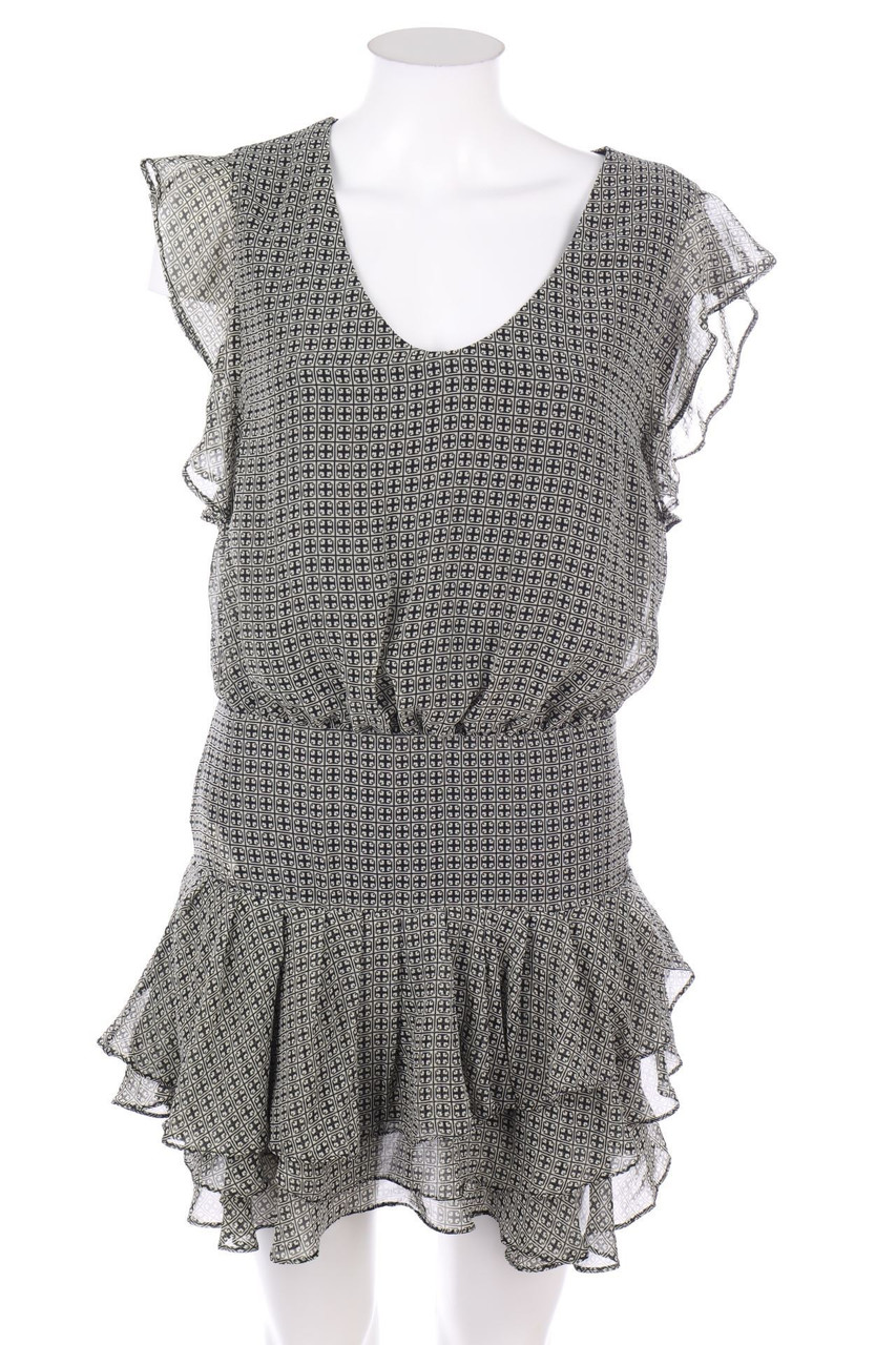 MANGO COLLECTION - Minikleid mit Print mit Volants - M