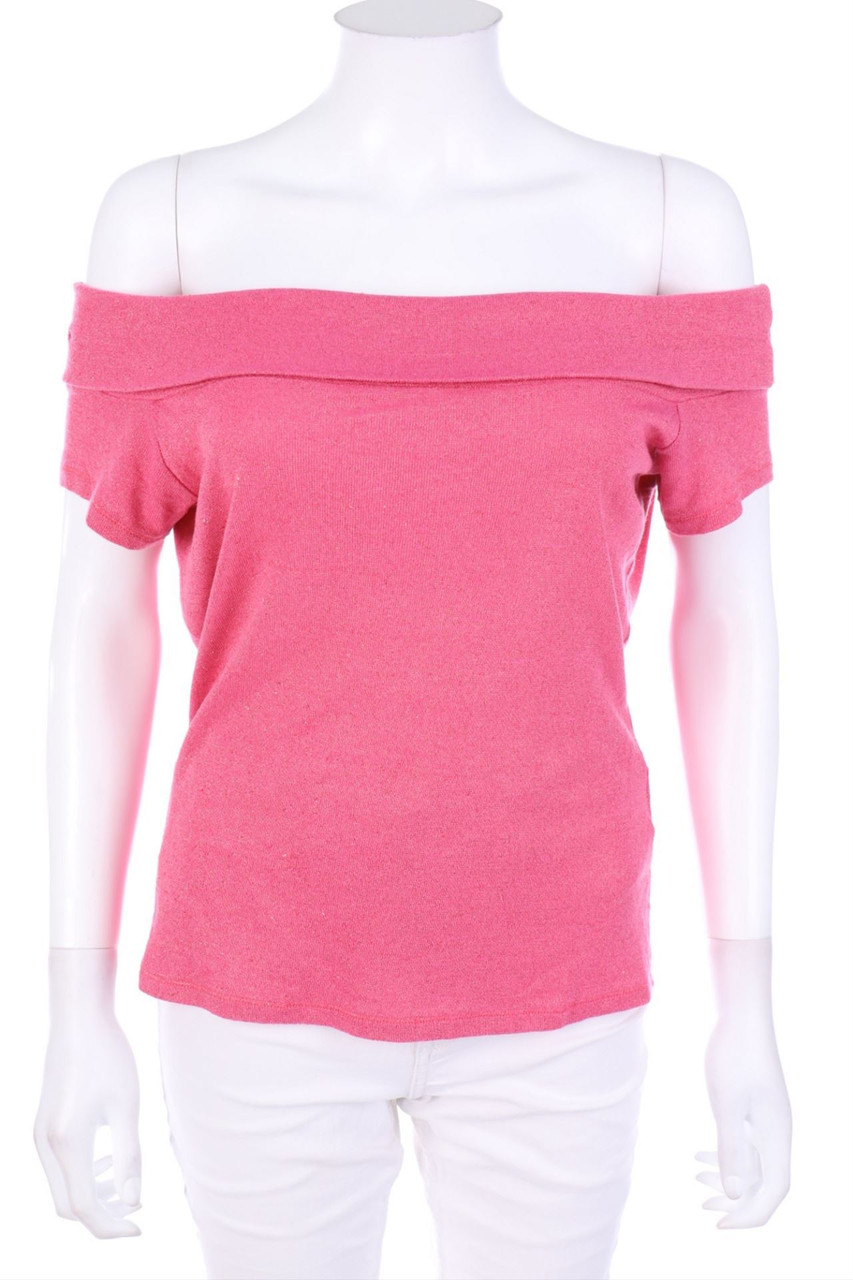 MORGAN - Glitzer-Kurzarm-Shirt - M