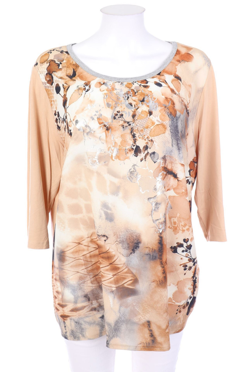 delmod - Longsleeve-Shirt mit Print - D 46