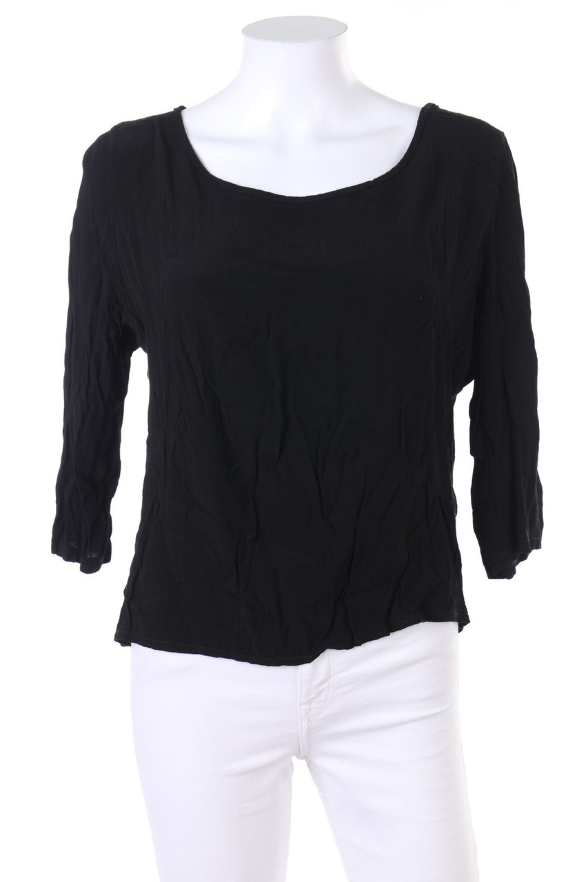 Dixie - Vokuhila-Bluse mit 3/4-Ärmel aus Viskose - M