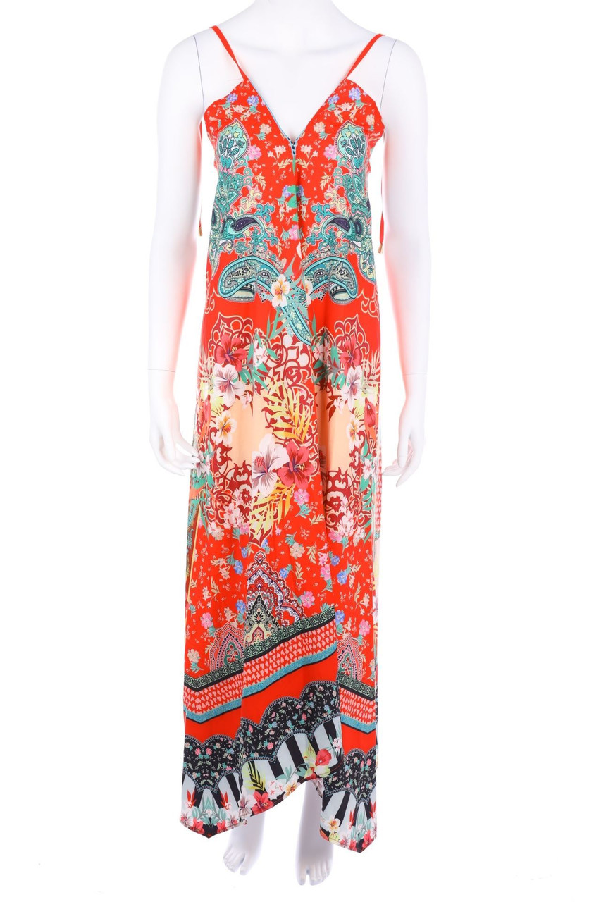 J.POM - Maxi-Kleid mit Print - S