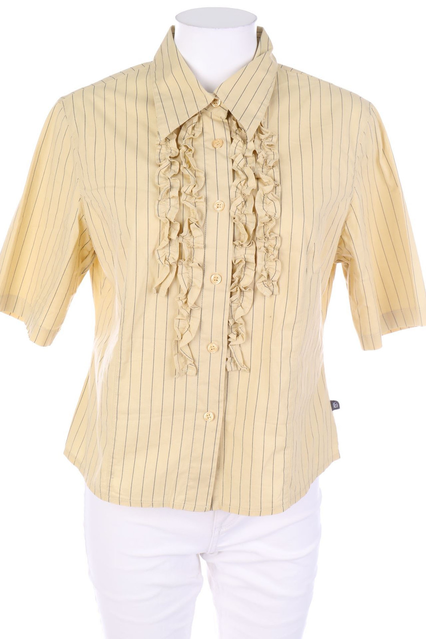 Ohne Label - Hemd-Bluse mit Rüschen - M