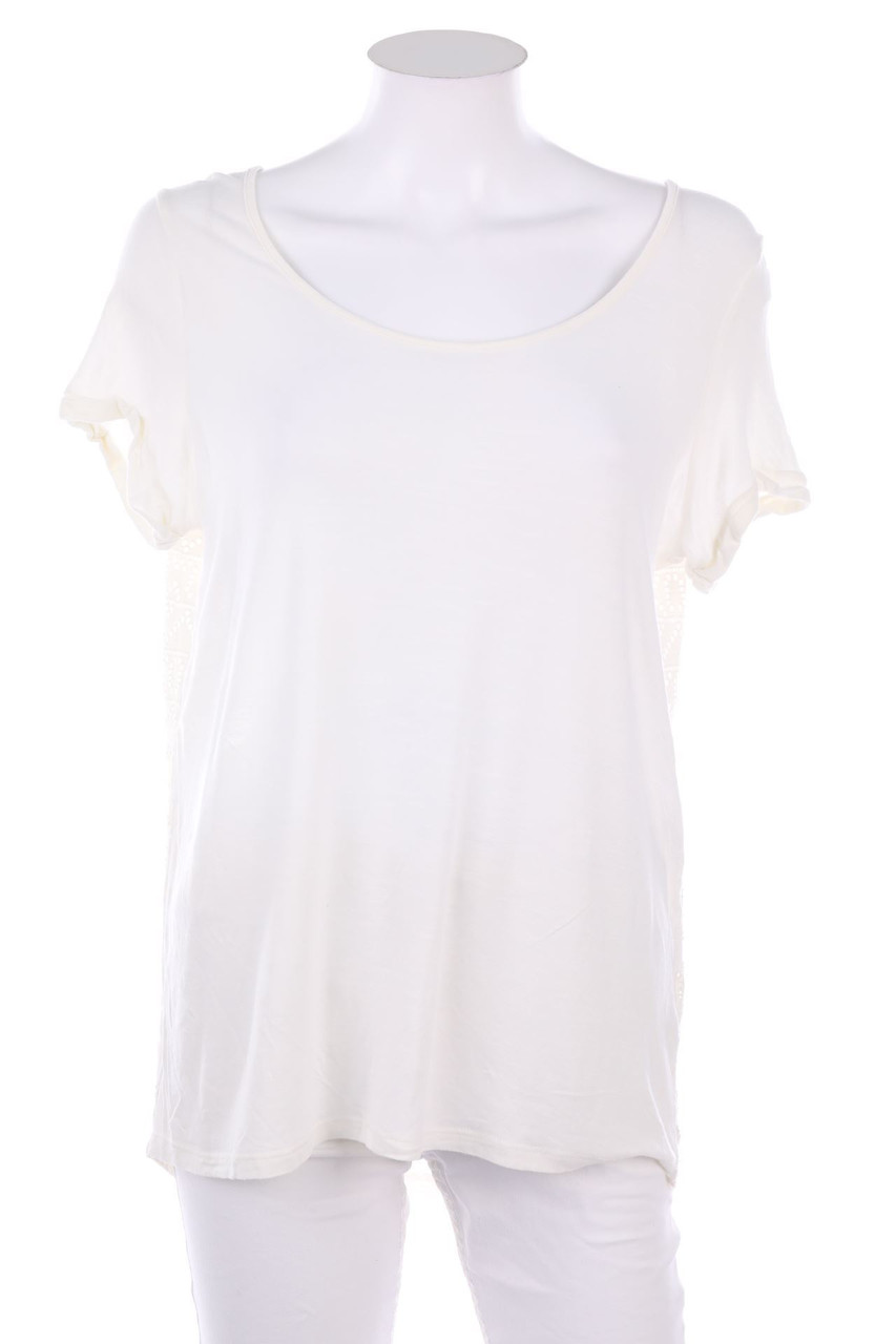 esmara - Kurzarm-Shirt mit Spitze - D 36-38