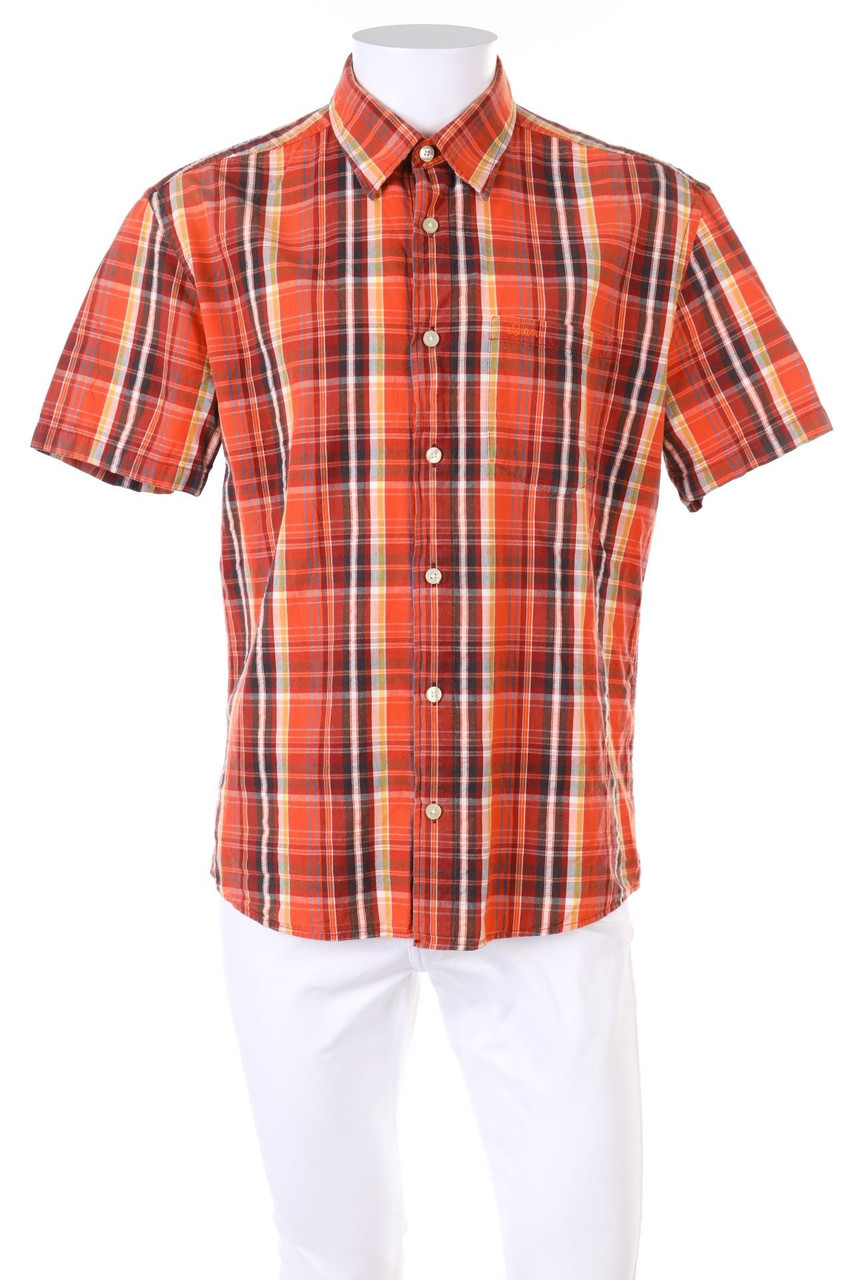 s.Oliver - Kurzarm-Hemd mit Karo-Muster - L