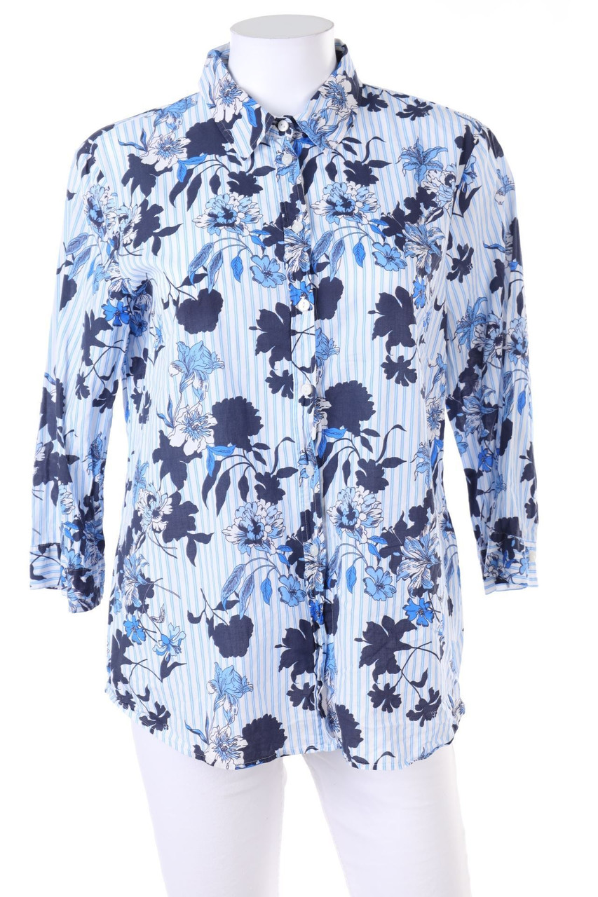 Ohne Label - Hemd-Bluse mit 3/4-Ärmel - D 40