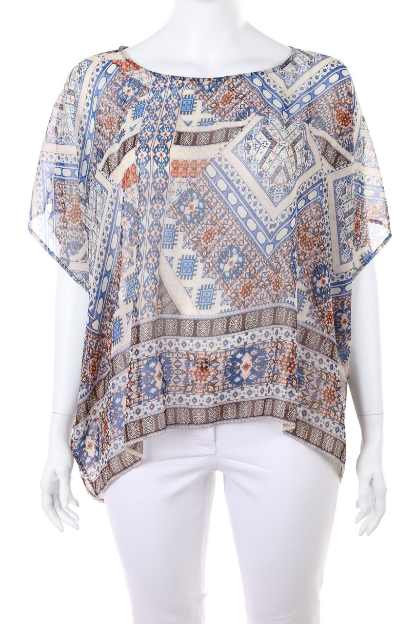 ONLY - Strand-Bluse mit Muster - ONE SIZE