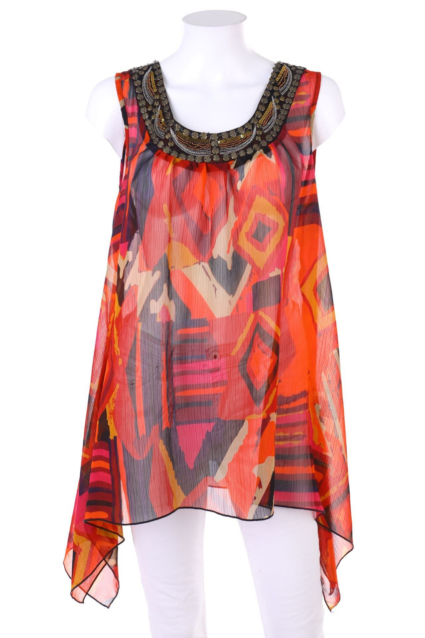 LANE BRYANT - Blusentop mit Applikationen - D 44-46