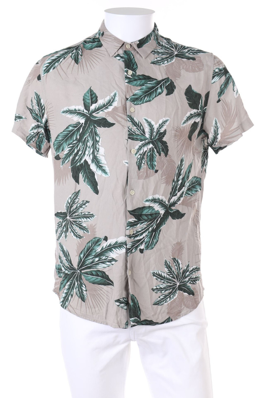 NEW LOOK - Kurzarm-Hemd mit Tropical Print - S