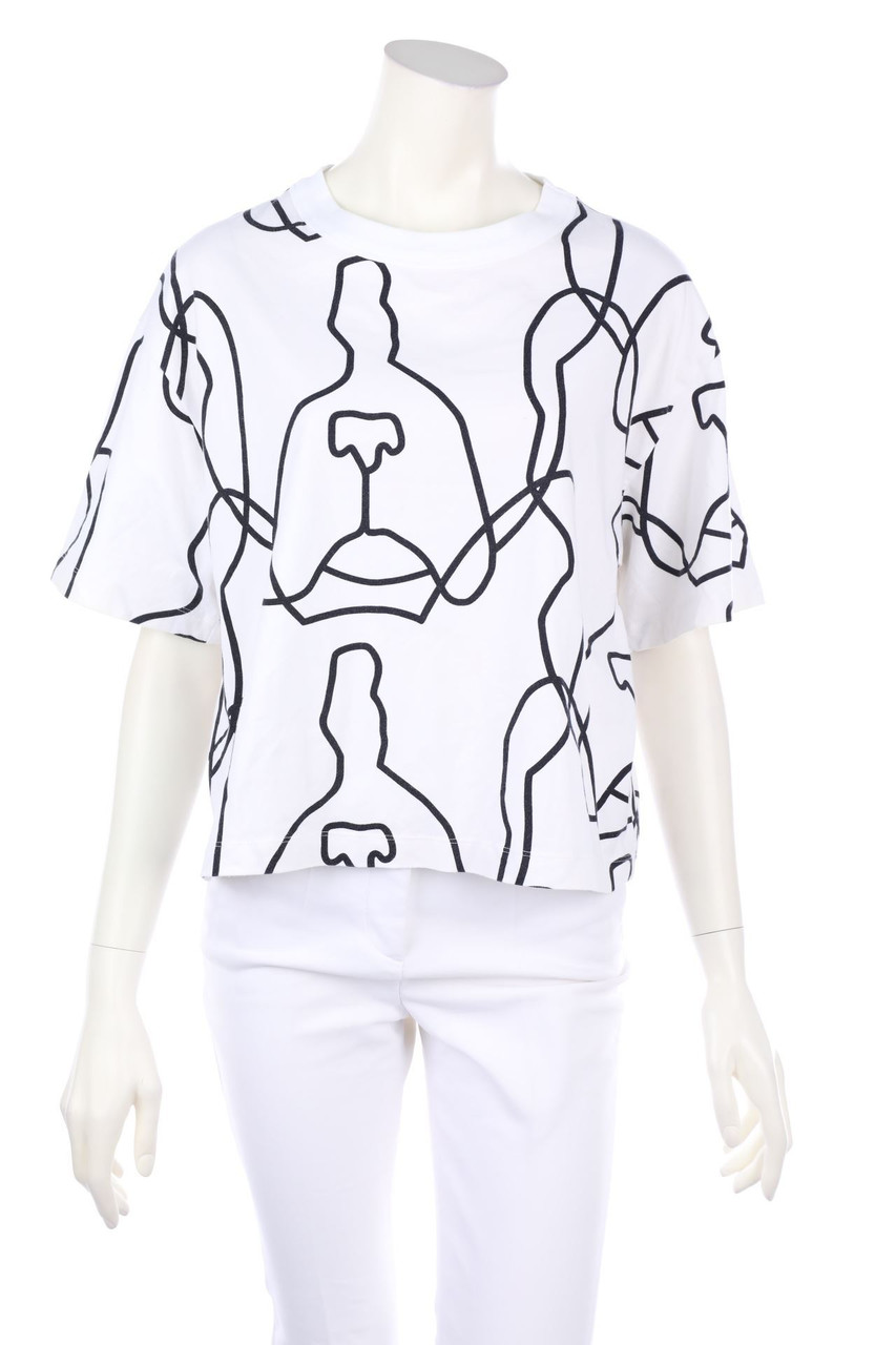 COMPTOIR DES COTONNIERS - Oversize-Kurzarm-Shirt mit Print - D 34