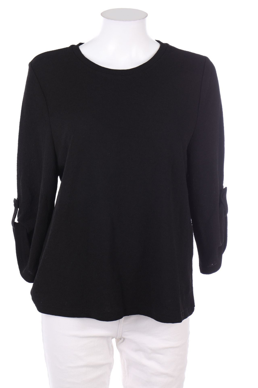 JACQUELINE de YONG - Bluse mit Krempel-Ärmeln - M