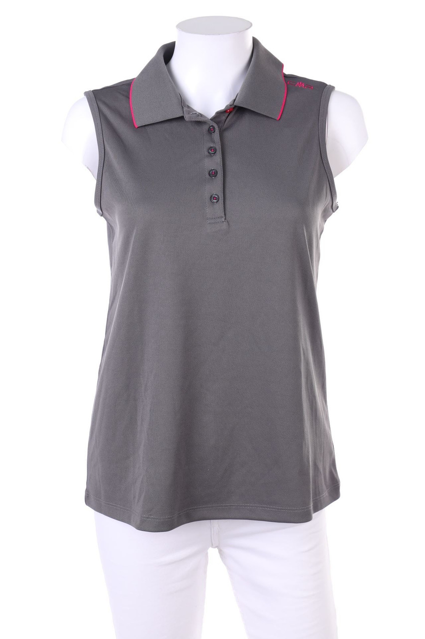 CMP - ärmelloses Polo-Shirt mit Logo-Stickerei - S