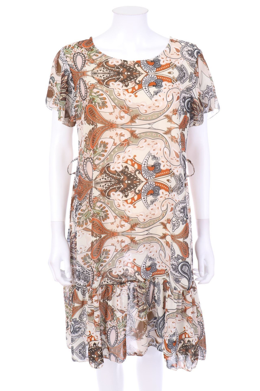 Ohne Label - Abendkleid mit Paisley-Print - D 40