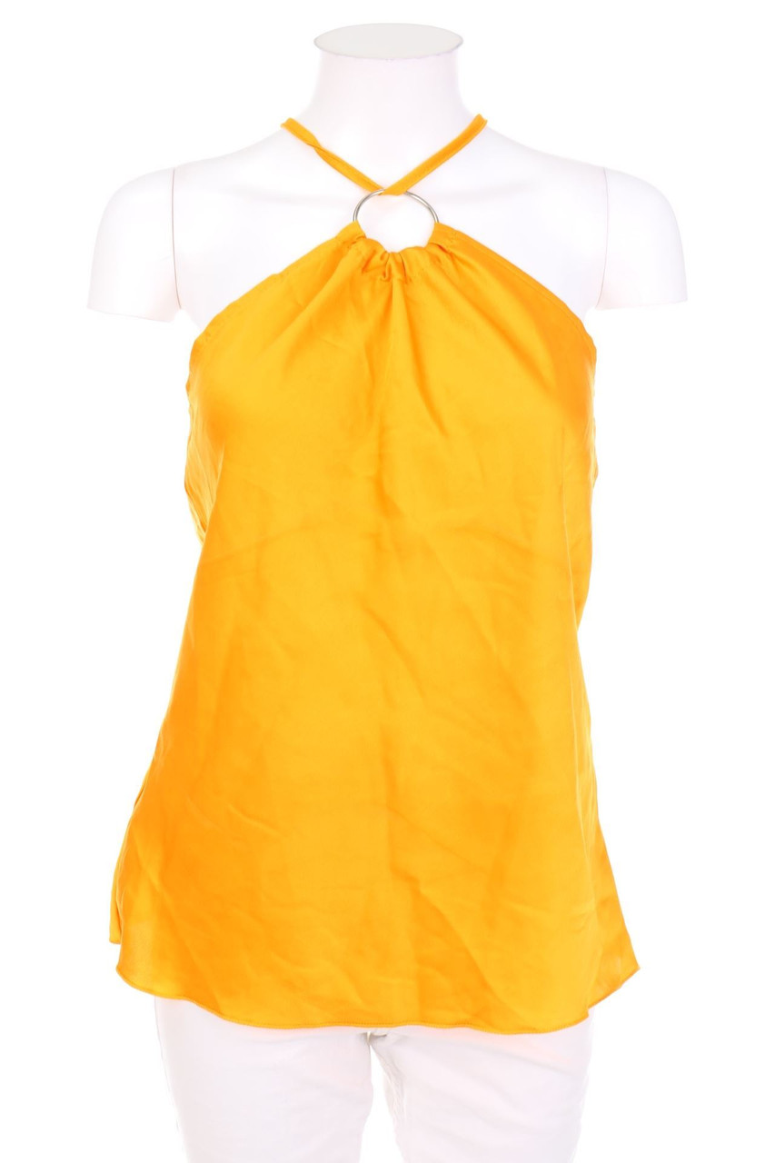 zebra - Satin-Top in A-Linie - L