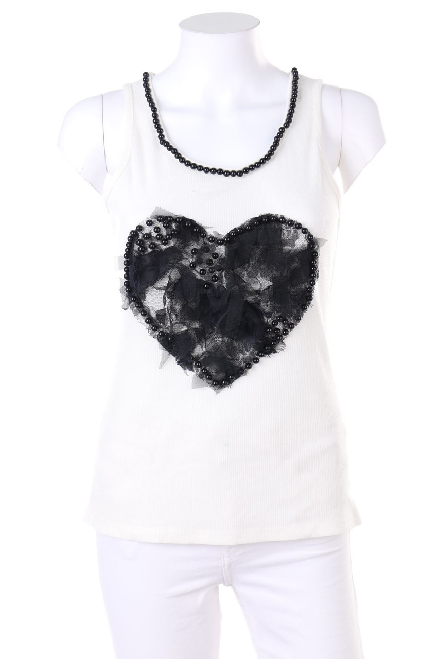 collection PRIVÉE - Tanktop mit Perlen - D 40