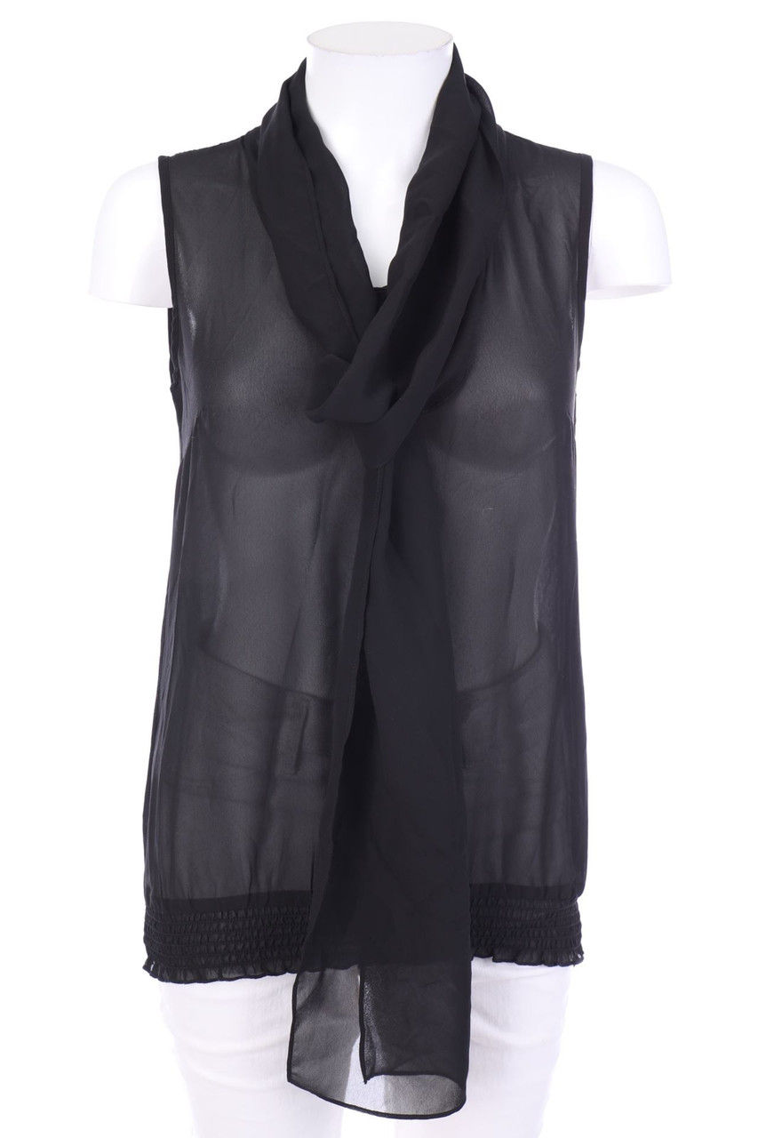 BODYFLIRT - Chiffon-Blusentop mit Drapierung - D 36