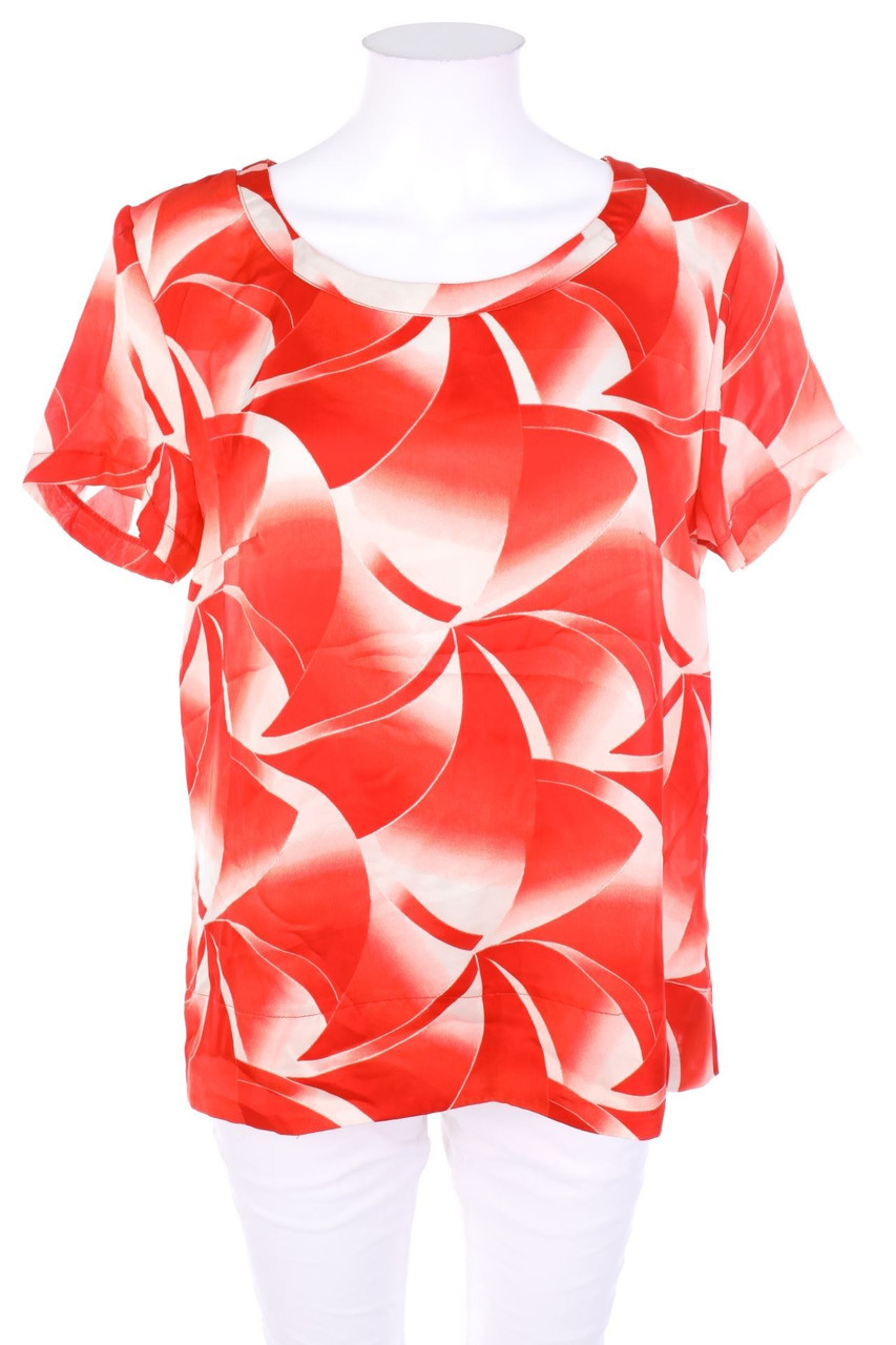 H&M - Kurzarm-Bluse mit floralem Muster - D 44