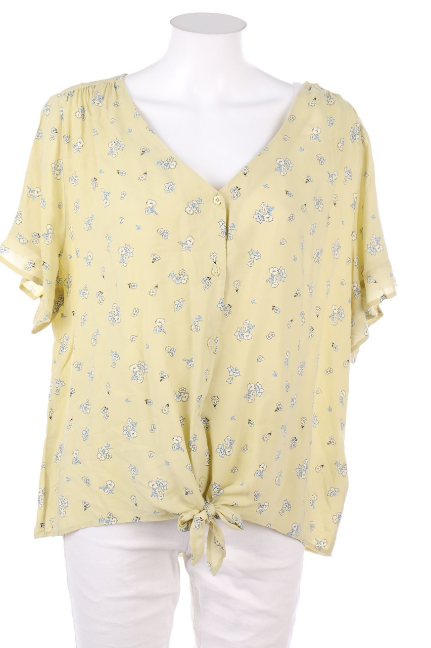 C&A - Kurzarm-Bluse mit Blumen-Print - D 48