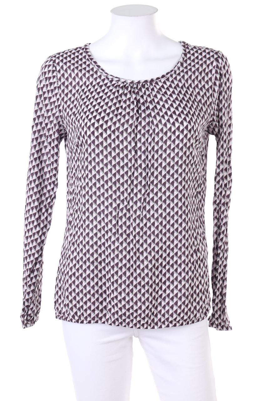 Street One - Longsleeve-Shirt mit geometrischem Muster - D 38
