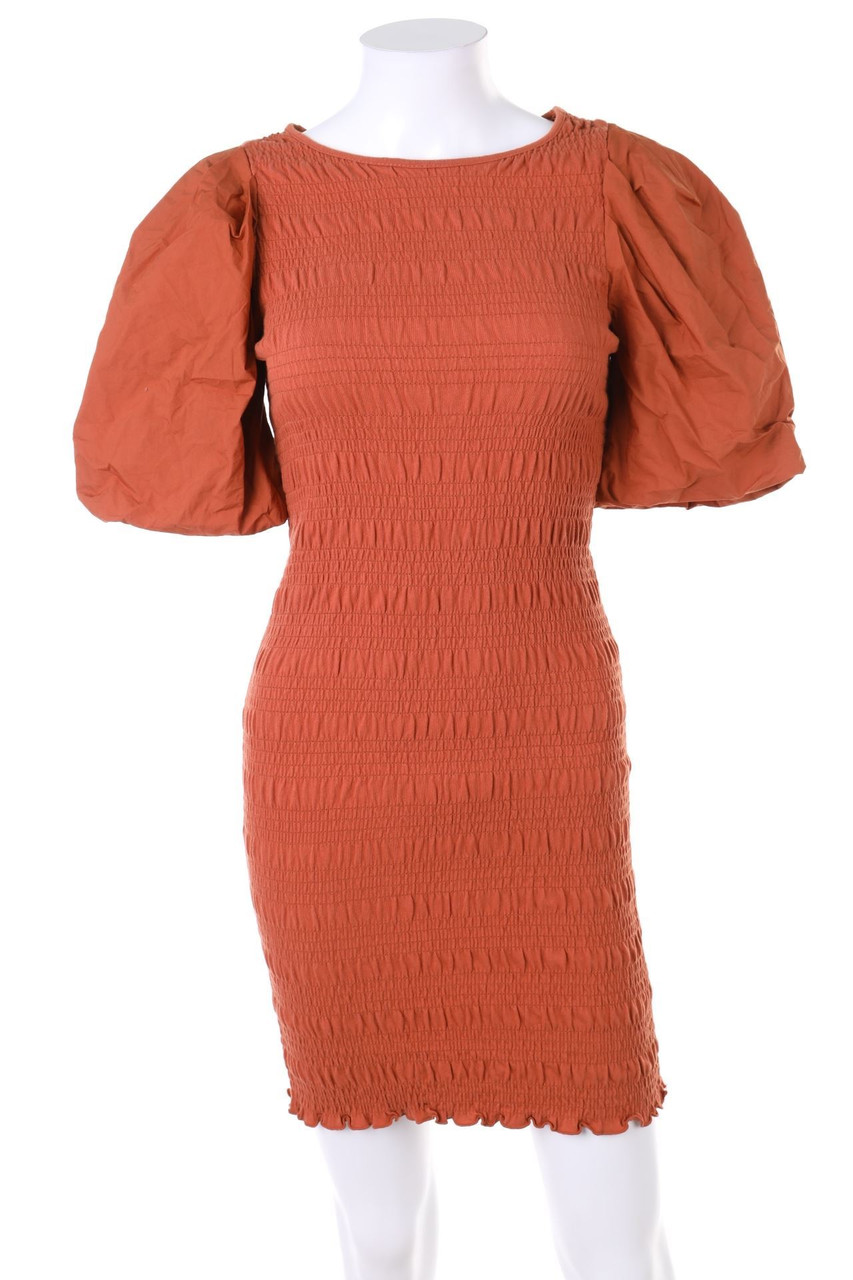 H&M - Minikleid mit Smok-Details - XS