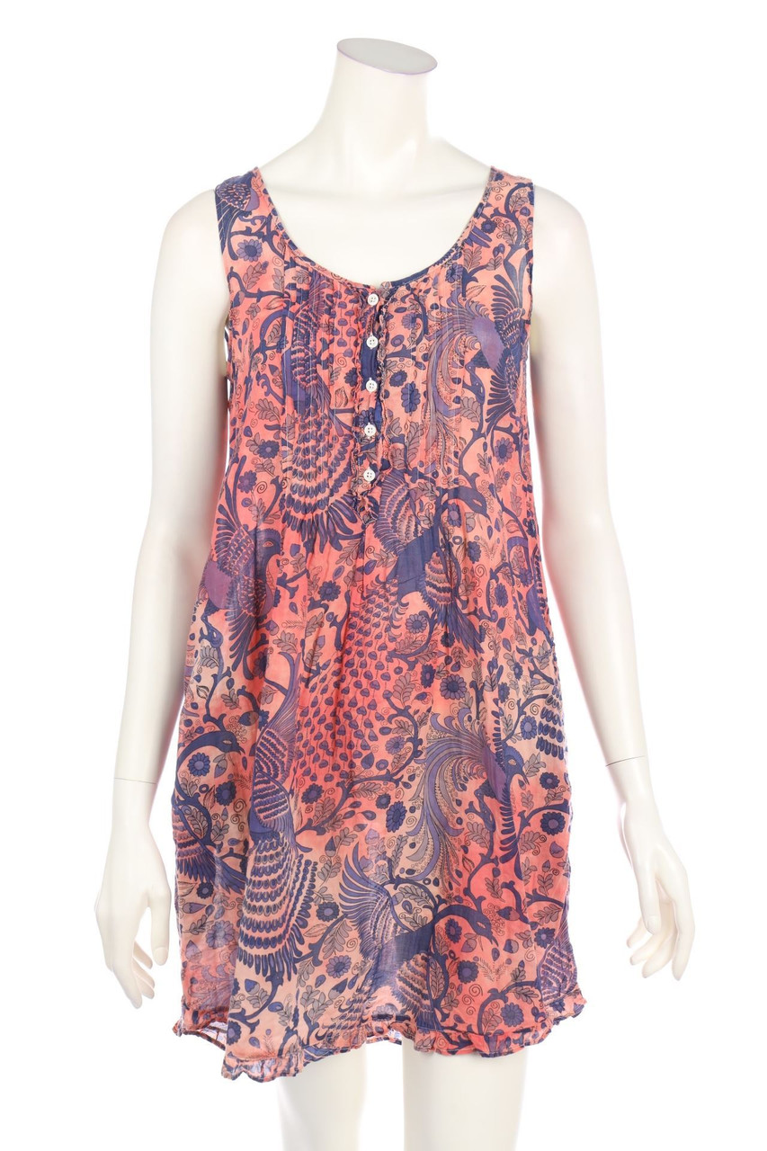 0039 ITALY - Kleid mit floralem Muster - S