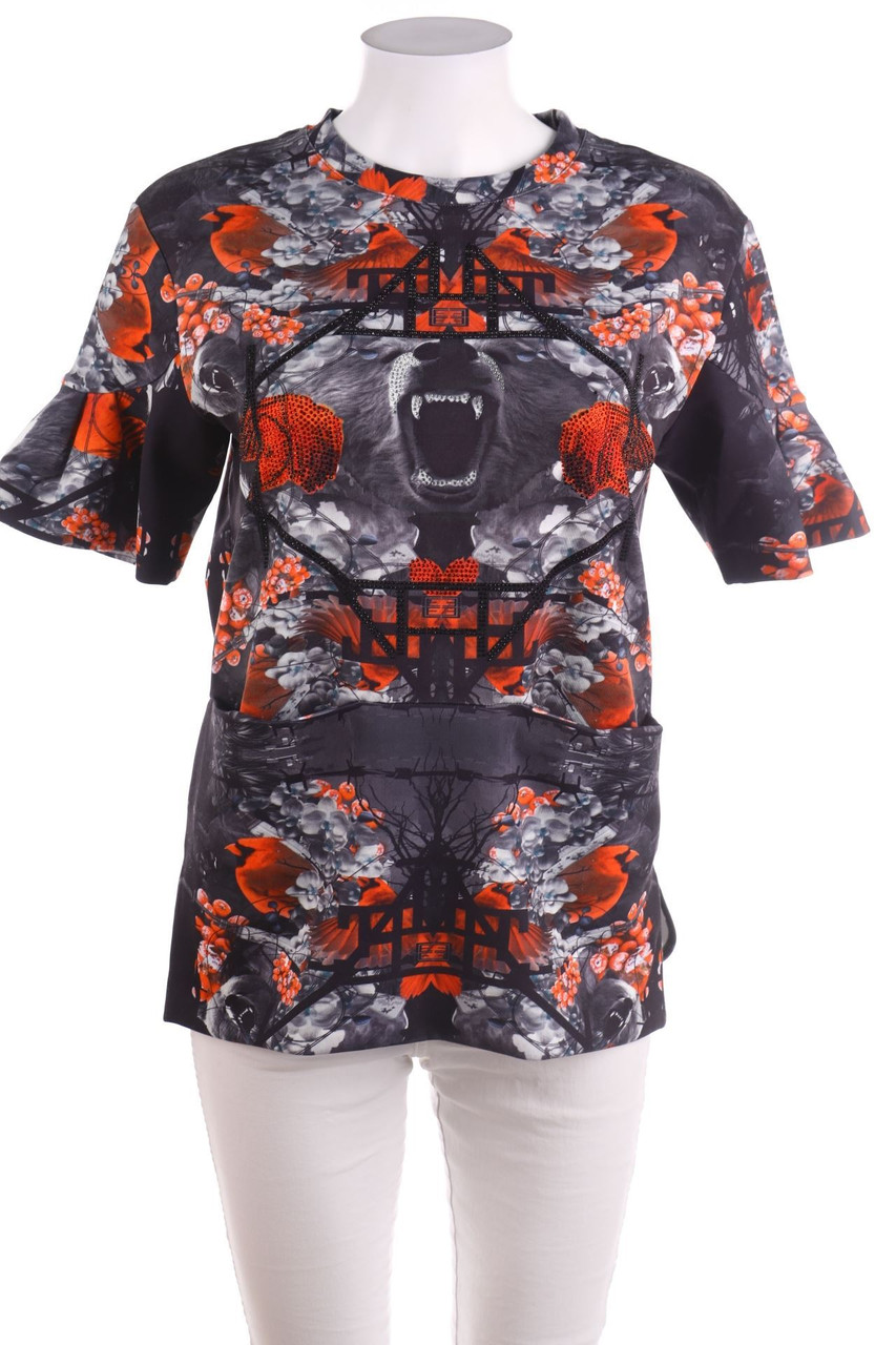Les Éclaires - Kurzarm-Shirt mit Strass-Steinen - D 40