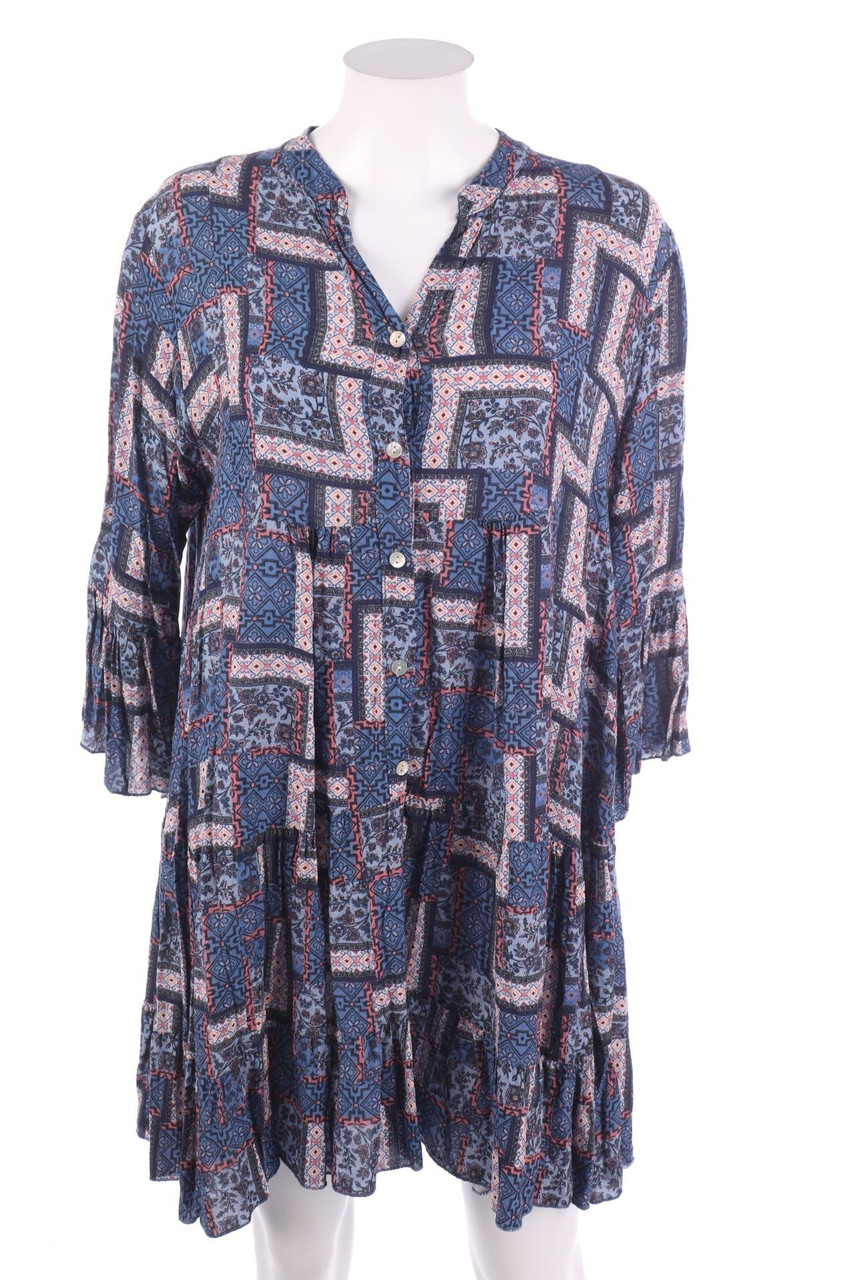 Ohne Label - Kleid mit Blumen-Print - D 42