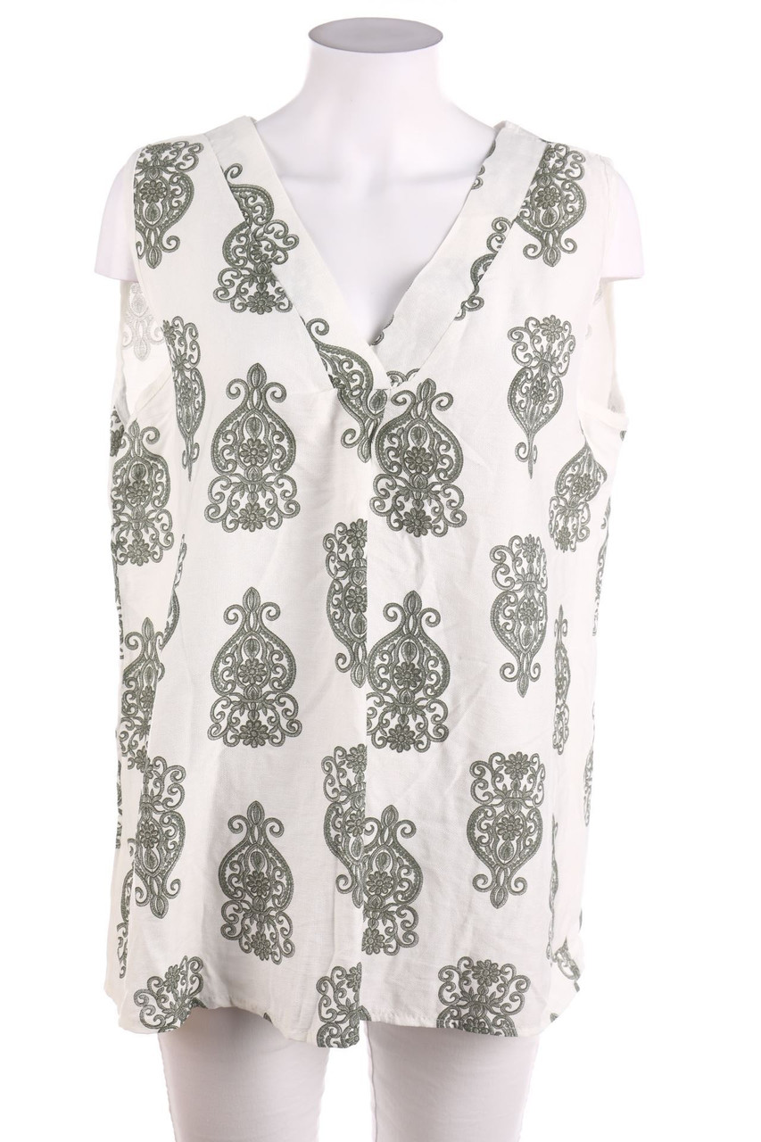 SECONDHAND - Blusentop mit Ethno-Print - S