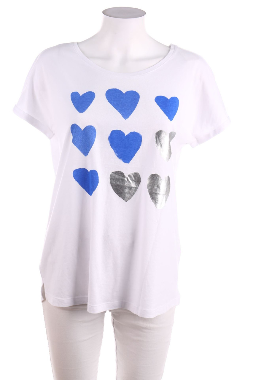 Ohne Label - Kurzarm-Shirt mit Print - L